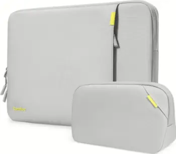 Set mbrojtës për laptop Tomtoc Protective Sleeve, 16", me etui aksesorësh, blu navy