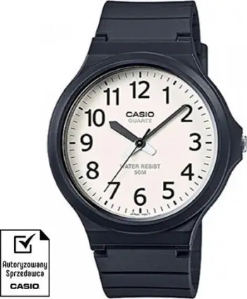 Orë dore Casio Collection MW240-7E, quartz, 44mm, e zezë