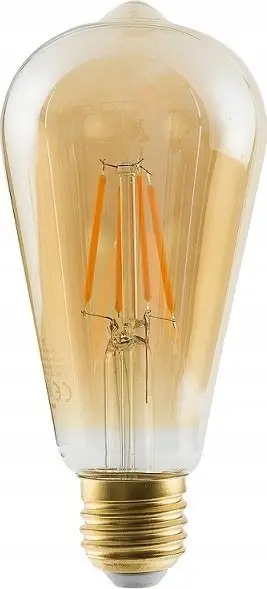 Llambë dekorative LED Nowodvorski 10594 Vintage, 6W, E27, xham i artë