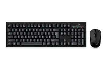 Set tastierë dhe maus Genius KM-810, wireless, 1000 dpi, i zi