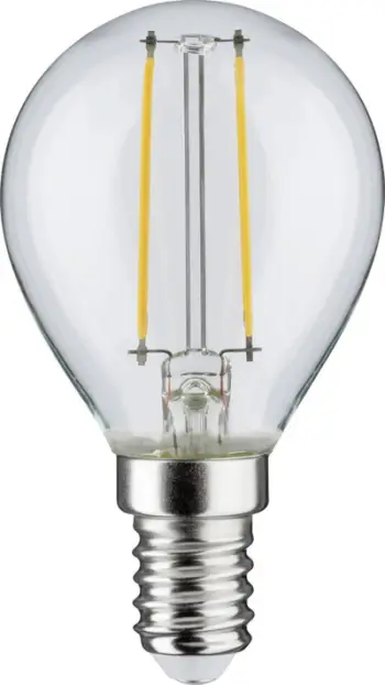 Llampë LED Paulmann Filament Drop, 230V, xham transparent, e ngrohtë