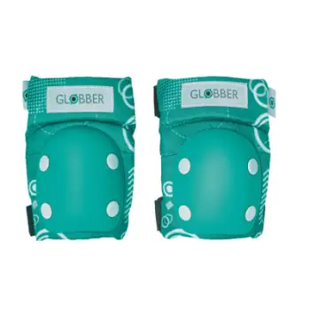 Set mbrojtës për fëmijë Globber Shapes Jr 529-107, bërryla dhe gjunjë, emerald e gjelbër