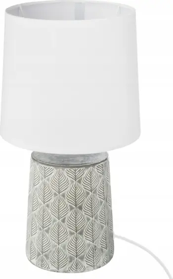 Lampë tavoline Atmosphera Ceramic Gray, qeramike, dekorative, gri