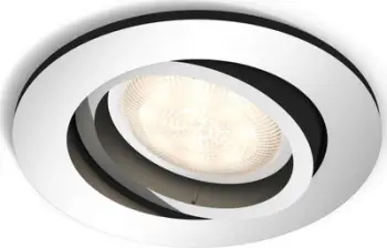 Spot tavani i futur Philips MyLiving LED WarmGlow, i rrumbullakët, krom
