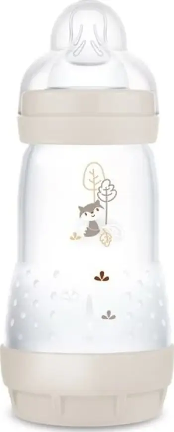Biberon MAM Perfect Start Anti-Colic Planet Love, 260ml, silikoni, bezhë