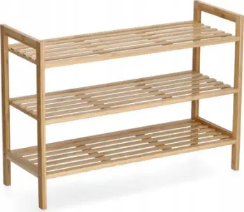 Raft këpucësh bambu, 70 x 26 x 50 cm, dru natyral