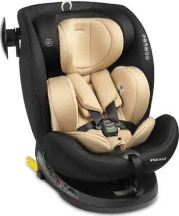 Ulëse makine Caretero Commo i-Size, 40-150 cm, Isofix, bezhë e zezë