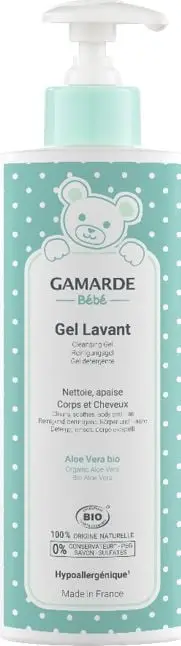 Xhel pastrues për bebe GamardeBaby, trup dhe flokë, organik, 400 ml