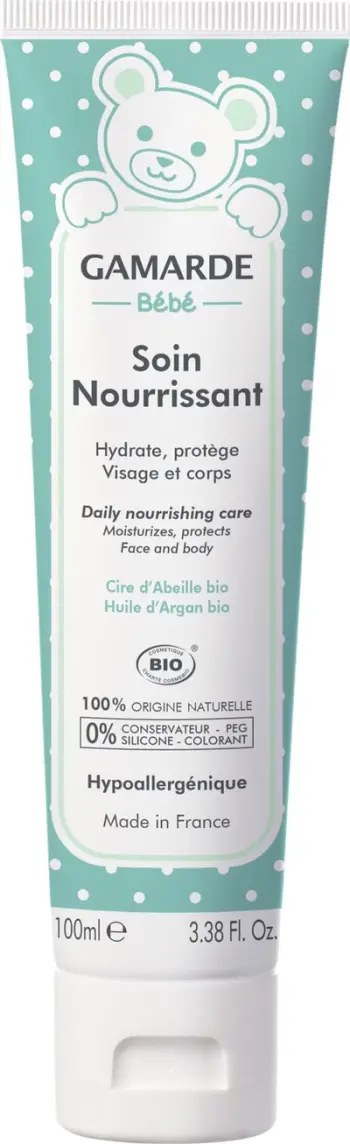 Krem për fytyrë dhe trup bebe Gamarde Nourishing Care, organik, për lëkurë të ndjeshme