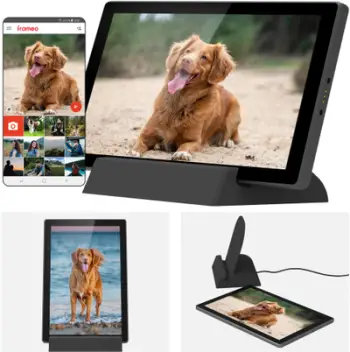 Kornizë digjitale Kruger&amp;Matz FRAMEO, 10.1", WiFi, bateri e integruar, e zezë