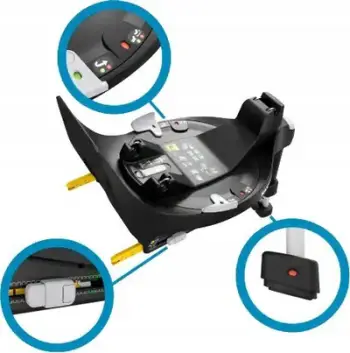 Bazë autosendi Maxi Cosi FamilyFix 360 Isofix, rrotullim 360°, i-Size, e zezë