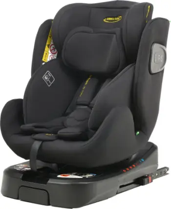 Sedilje për makinë SUMMER BABY Como I-Size, rrotulluese 360°, këmbë stabilizuese, e zezë
