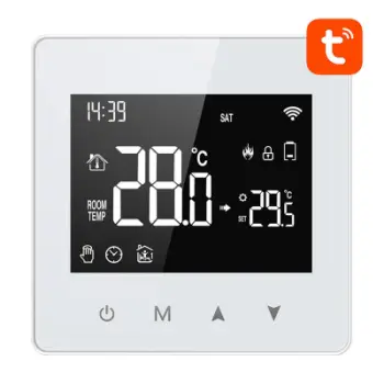 Set termostate inteligjente Avatto ZWT198, ZigBee Tuya, ekran digjital, të bardha