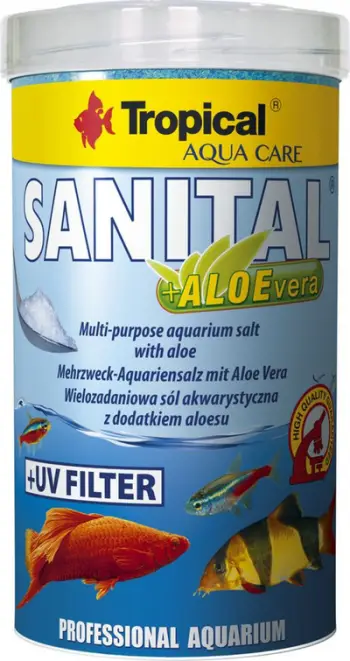 Kripë akuariumi Tropical Sanital + Aloevera, 500ml / 600g
