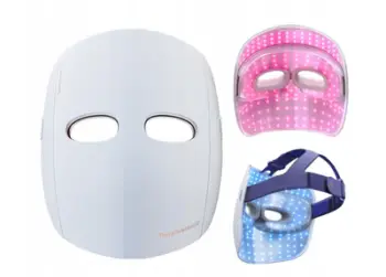 Maskë fytyre LED Therabody Glo, për kujdes lëkure, e bardhë
