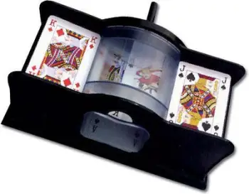 Përzierës letrash Piatnik Card Shuffler Crank, manual, deri 2 pako, i zi