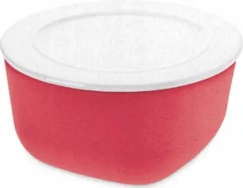 Enë kuzhine me kapak Koziol Connect L, 2L, plastike bio, e bardhë