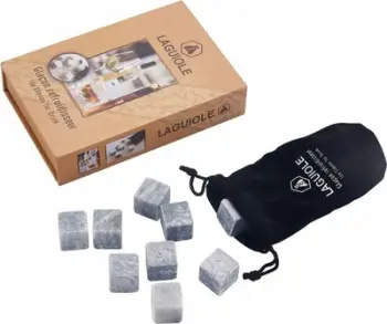Kubë akulli ftohës Jean Dubost Soapstone, set 9 copë, gri