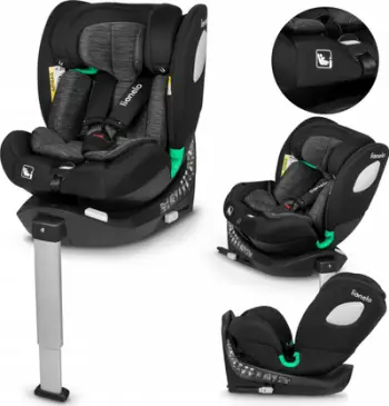 Ulëse makine Lionelo Braam I-Size, ISOFIX, 360°, Black Carbon