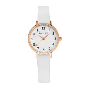 Orë dore fëmijësh Paul Lorens PL14641A-3C2-3, quartz, kasë ari roze, rrip i bardhë