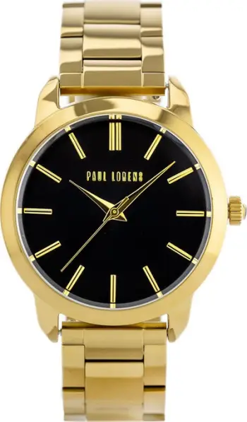 Ora dore për femra Paul Lorens PL10659B2-1D1, 38mm, rrip metalik, e artë