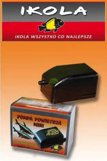 Aerator akuariumi Ikola A-235, 120 l/orë, 1.2 W, i zi
