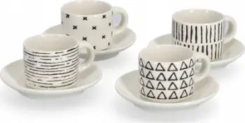 Set filxhanësh espresso Zeller Present, 8 pjesë, qeramikë, shumëngjyrësh