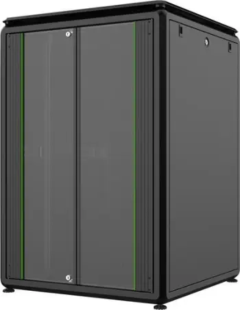 Kabinet rack dyshemeje Lanview RDL22U88BL, 22U, 800x800 mm, i zi