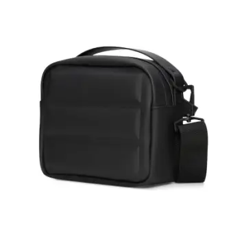 Çantë krahu Rains Shield Box, crossbody, poliester, e zezë