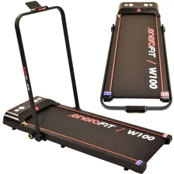 Tapet vrapimi EneroFit W100, elektrik, i palosshëm, i zi