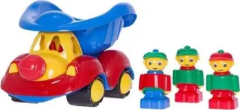 Makinë lodër Hemar Family Clown Car With Little People MIX, me kosh ngarkese, shumëngjyrëshe