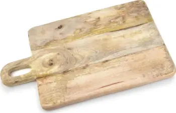 Dërrasë prerëse Cookini by Mondex Snack Board Laga, dru mango, me dorezë, ngjyrë natyrale