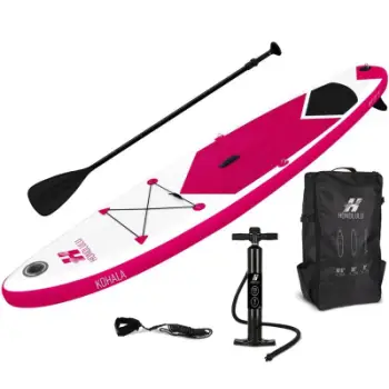 Set dërrasë SUP XQMAX Honolulu, 320x76x15 cm, kapacitet 150 kg, e kuqe