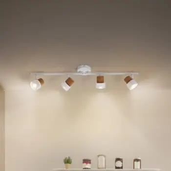 Spot tavanor LEDVANCE Cork, 4x GU10, i zbehshëm, i bardhë