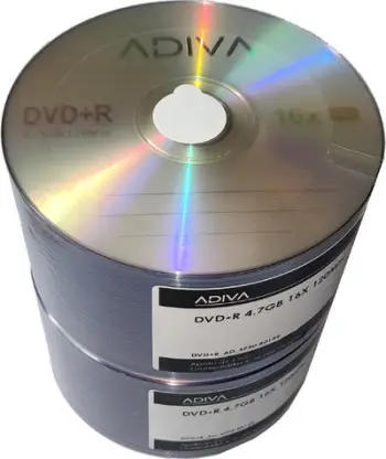 Disqe DVD+R Adiva 0155, 4.7GB, 16x, paketim spindle 50 copë