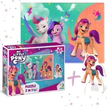 Puzzle Dodo My Little Pony, 60 pjesë, me figurë personazhi