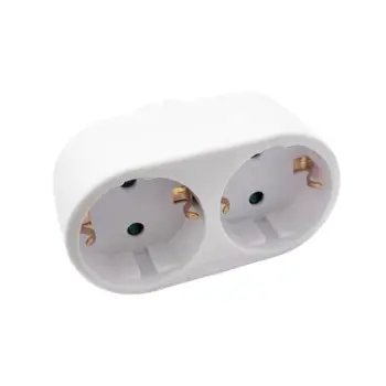 Zgjatues elektrik SPMS, 2 dalje Schuko, 16A 3500W, i bardhë