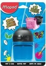 Enë pastrimi për furça Maped Color Peps, 2 ndarje, dizajn superheroes, shumëngjyrëshe