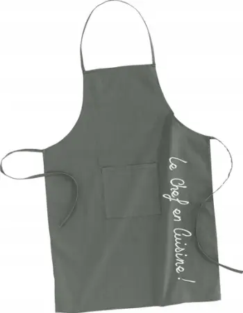 Përparëse kuzhine Douceur D'intérieur Le Chef, pambuk, 60 x 84 cm, kaki