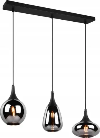 Lampadar varës Lumina Modern 3 Light Bar, 3xE14 40W, IP20, i zi mat