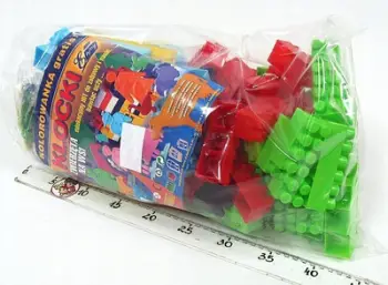 Lodër blloqe ndërtimi Enjoy Puzzle Blocks 130, 130 pjesë, multikolor