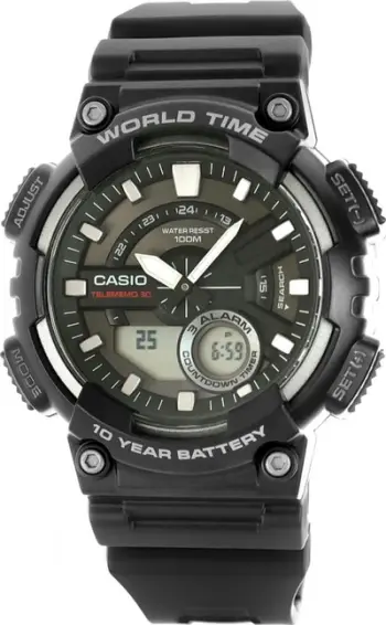 Ora dore Casio G-Shock AEQ-110W-1A, quartz, sportive, e zezë