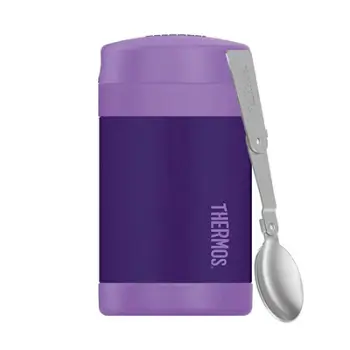 Termos për ushqim me lugë palosëse Thermos, vjollcë