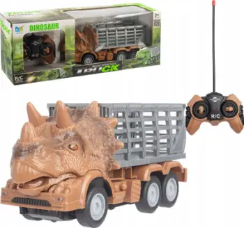 Lodër kamion me telekomandë Norimpex, kokë dinosauri, shumëngjyrëshe