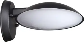 Aplike kopshti Italux Piombino 6691/BK-9, LED, IP44, e zezë