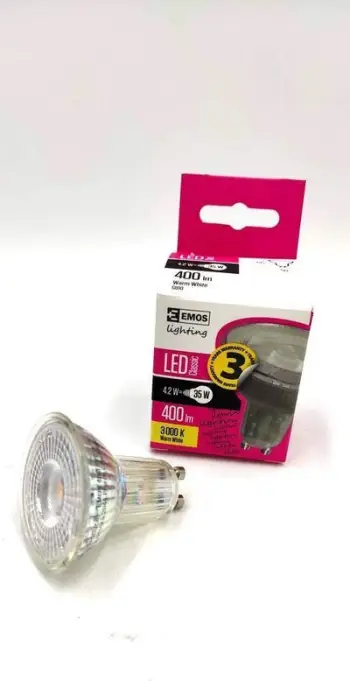 Llambë LED Emos Classic MR16, 4.2W, GU10, dritë e bardhë e ngrohtë