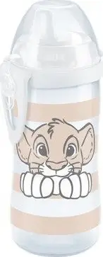 Gotë për fëmijë NUK Kiddy Cup, 300ml, pa BPA, e verdhë Lion King
