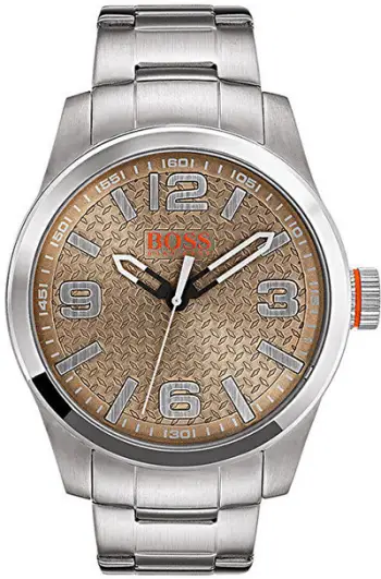 Orë për meshkuj Hugo Boss Orange 1550051, e argjendtë