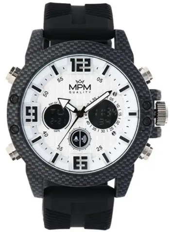 Orë dore Prim MPM Quality Carbon Anadigi W01M.11185.B