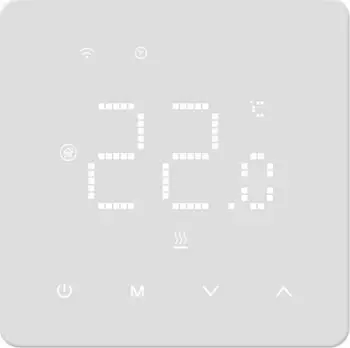 Termostat inteligjent TUYA, Wi Fi, programues, i bardhë